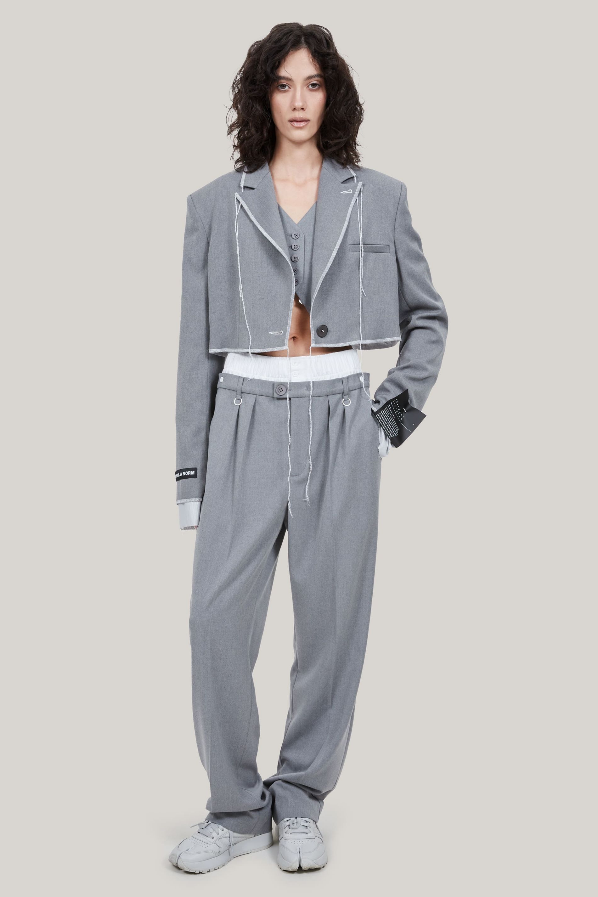 Купить Брюки прямого кроя с двойным поясом, цены в официальном интернет ...